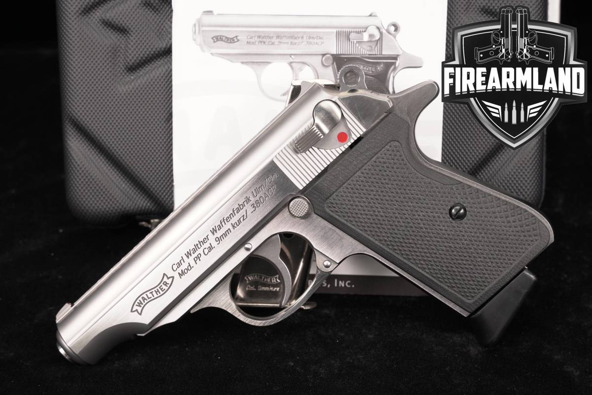 LIMITED Walther PP 380 ACP 3.9" Stainless +2 MAGS & ORIG BOX