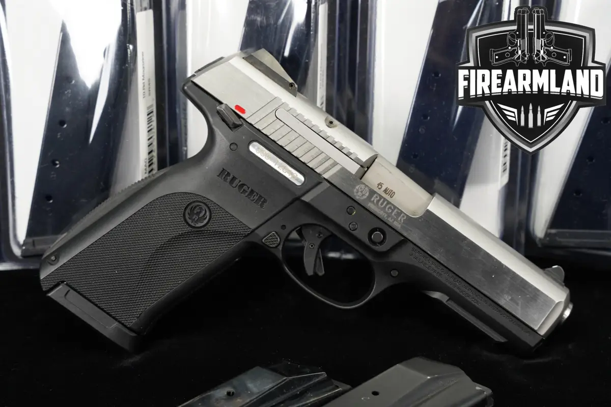 Ruger SR45 45 ACP 4.5" Two-Tone Stainless SR +7 MAGS