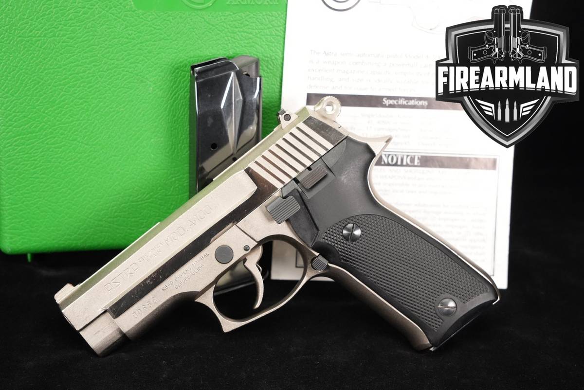 Astra Mod A-100 45 ACP 3.7 Silver A100 SPANISH +2 MAGS, CASE