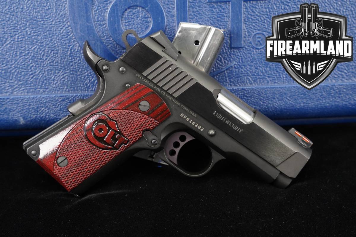 Colt Defender Lightweight, Series 80 9mm 1911 3" +2 MAGS & ORIG CASE