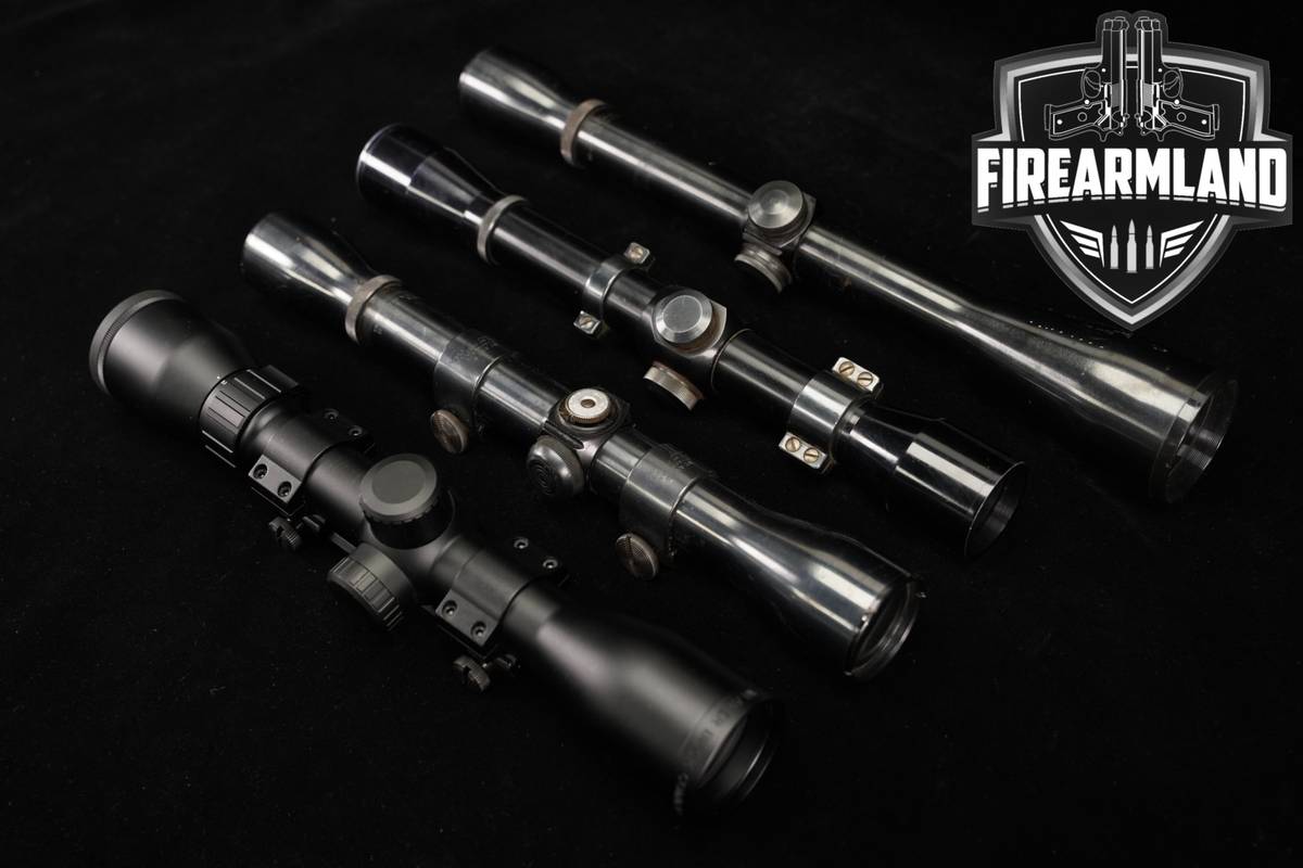 FOUR Scope Lot Hunting 4 pack 4pc set Riflescope WEAVER LYMAN Scopes