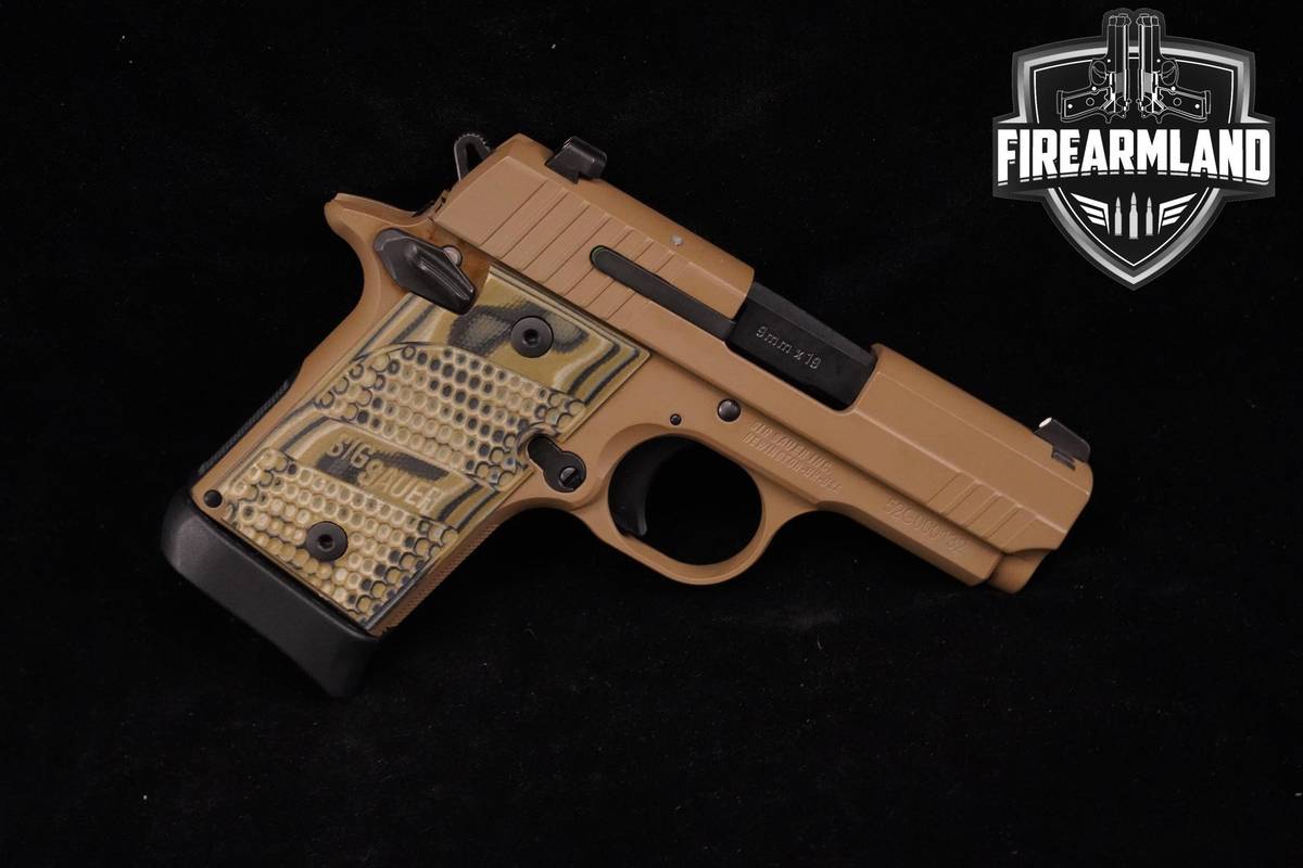 DISCONTINUED! Sig Sauer P938 Scorpion 9mm 3" FDE P-938 +2 MAGS & OG CASE