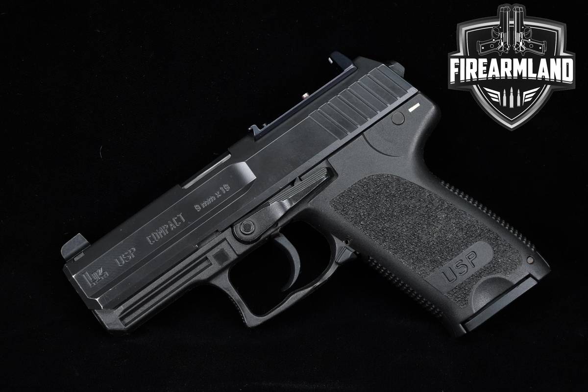 OPTIC CUT! Heckler & Koch USP Compact V7 LEM 9mm 3.58" +2 MAGS & ORIG CASE
