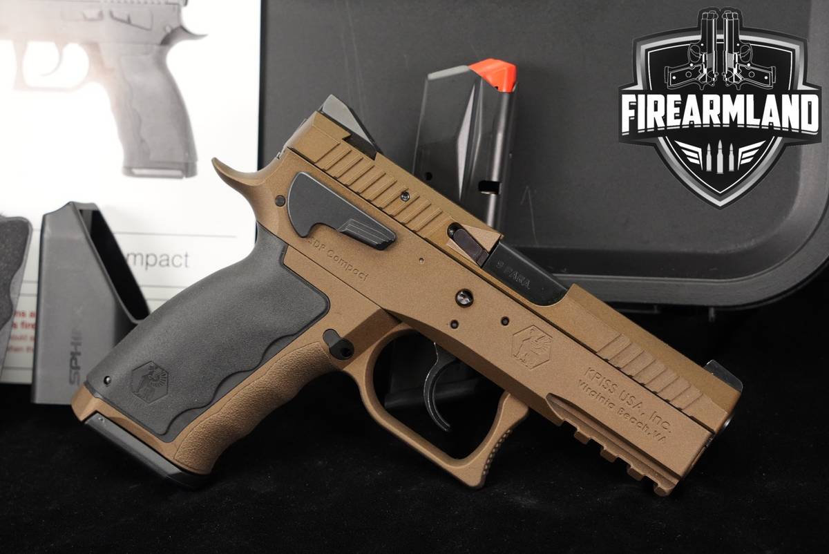 Sphinx Systems SA SDP Compact 9mm 3.7" FDE KRISS IMPORT +2 MAGS & ORIG CASE
