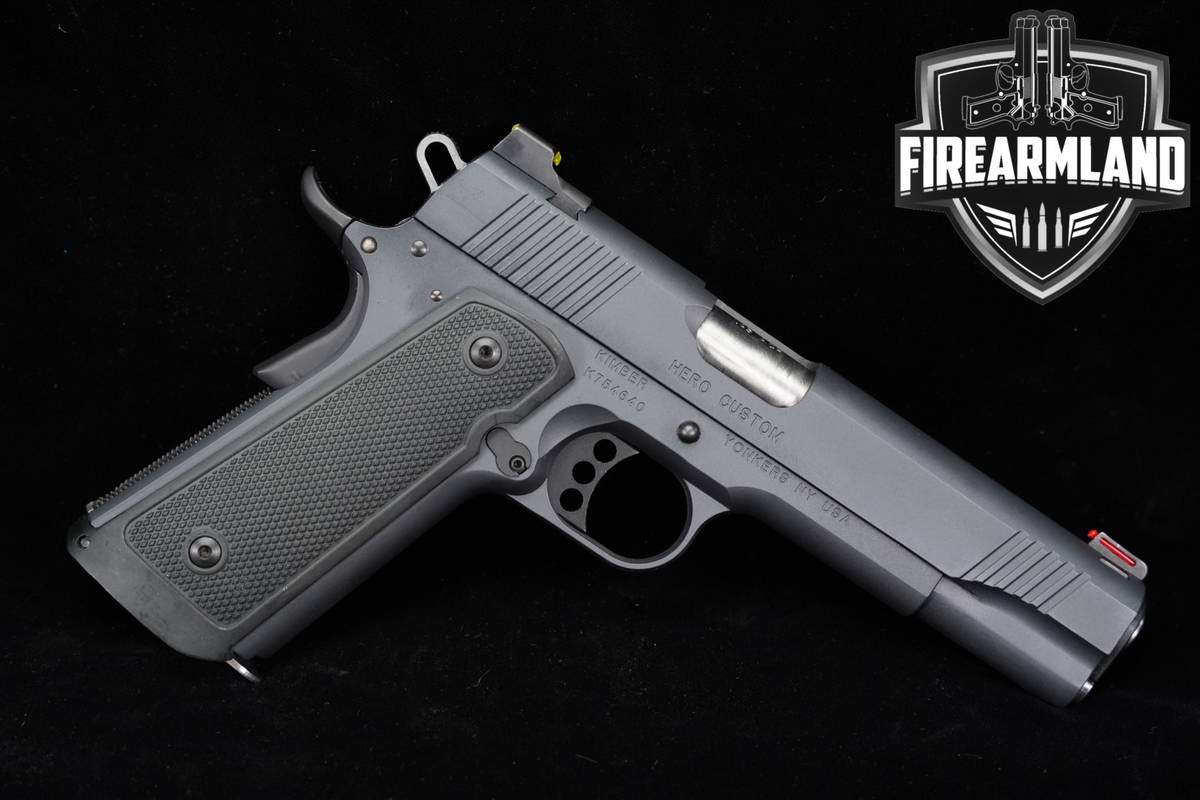 Kimber Hero Custom Boot Campaign 45 ACP 1911 Archangel Magwell Grip