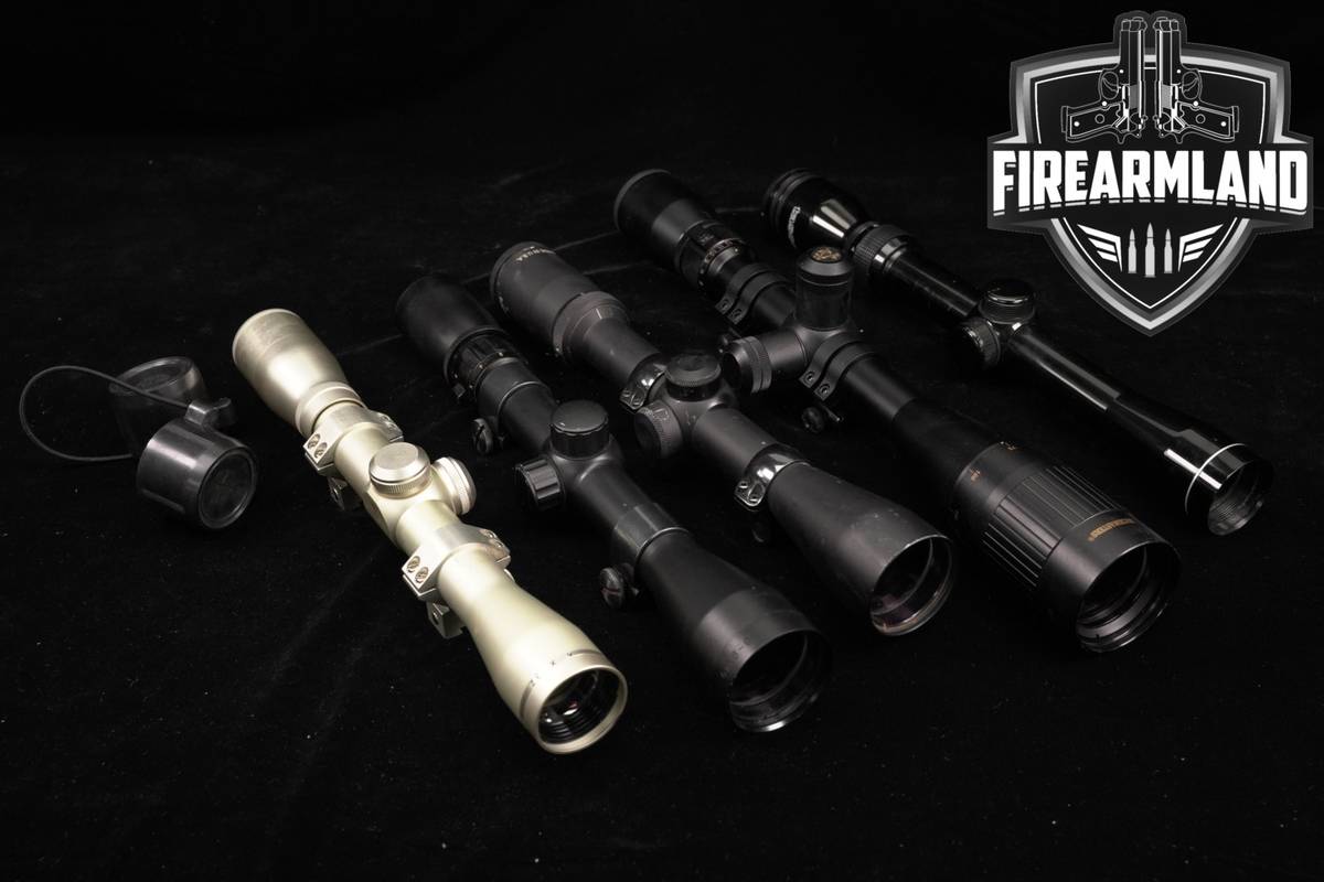Five Scope Lot Hunting 5 Pack Simmons Sightron Burris Tasco Nikon Scopes