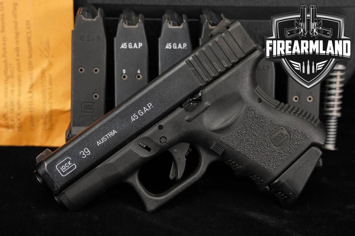 Glock 39 Gen3 G39 Gen 3 45 GAP 3.43" +7 MAGS & ORIG CASE