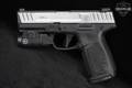 Smith & Wesson (S&W) SD9 2.0 With Crimson Trace CMR-209 9mm Luger Two-Tone Silver & Black in Excellent Condition Image 3
