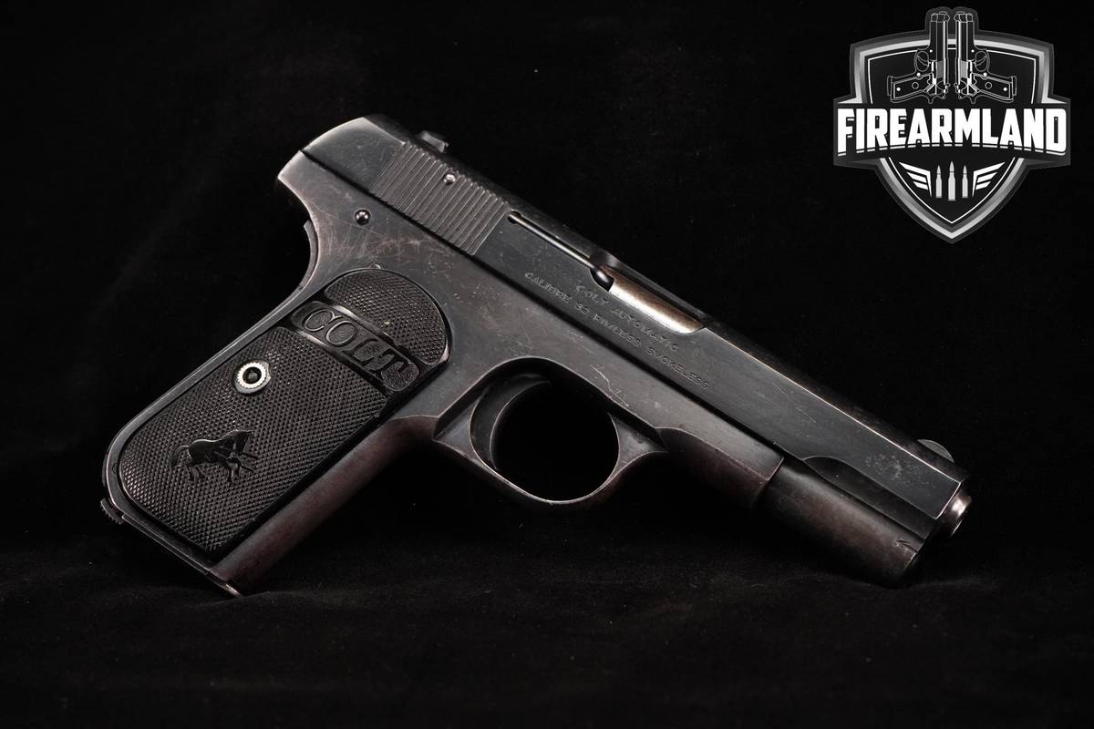 1920 Colt Model 1903 Pocket Hammerless Type III 32-ACP 3.75" Blued M1903