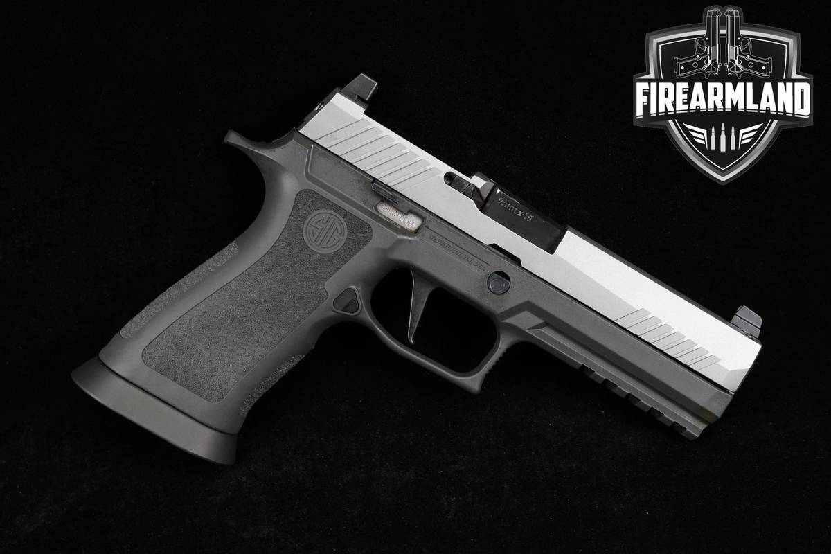 Sig Sauer P320 Full-Size 9mm 4.7" Two-Tone Stainless & Gray +ORIG CASE