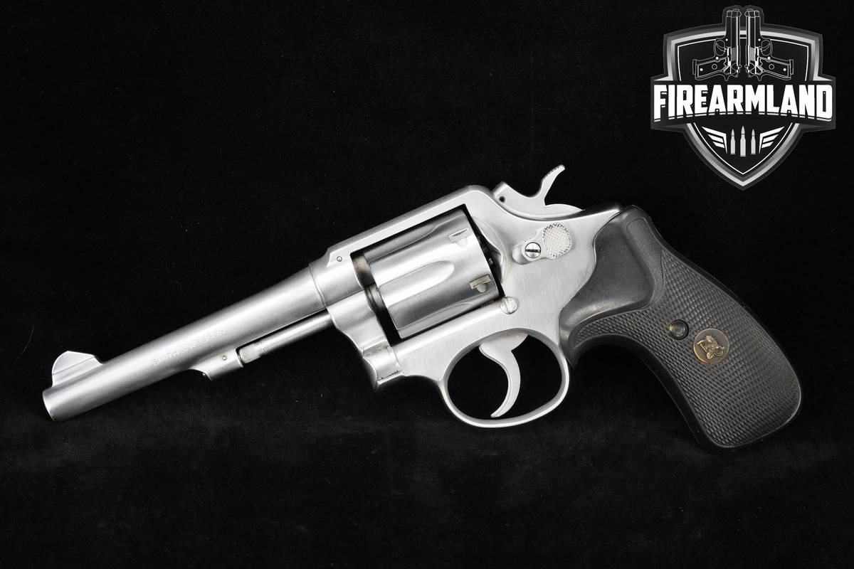 CHROME 1974 Smith & Wesson Model 10-5 M&P 38-Special 5" S&W 10-5 +HOLSTER