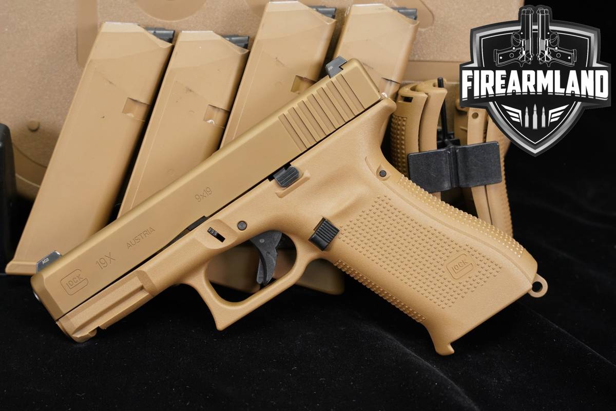 Glock 19X G19X G 19-X 9mm 4.02" Coyote +4 MAGS & ORIG CASE