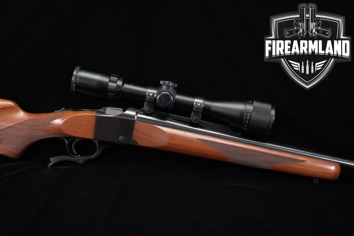 1991 Ruger No 1 B 1B Standard Rifle 300 Wby Magnum 26" Blued & Walnut SCOPE
