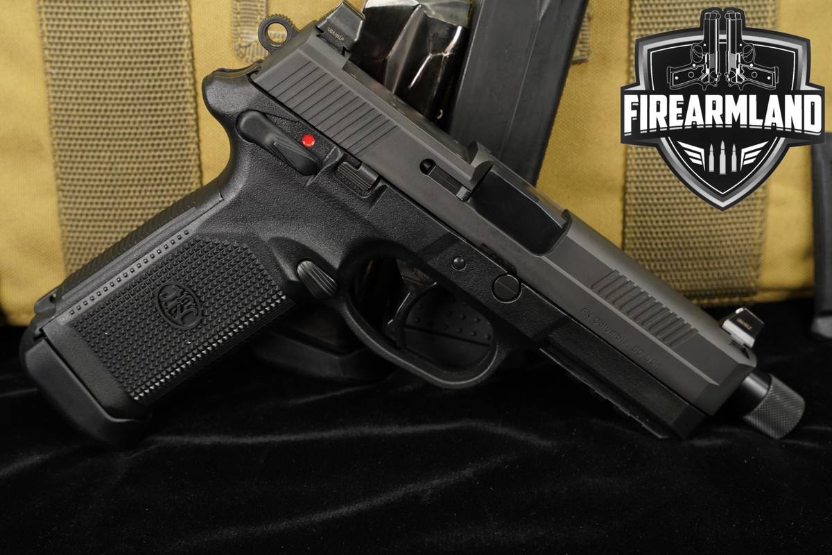 FN FNX-45 Tactical 45ACP Optics-Ready 5.3" FNX45 +3 MAGS & ORIG CASE