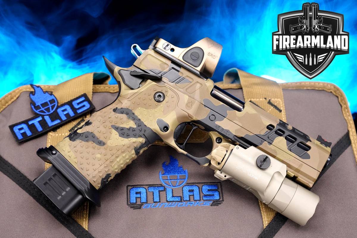 Atlas Gunworks Athena Perfect Zero 9mm 1911  Atlas-Athena 2011 +TRIJICON