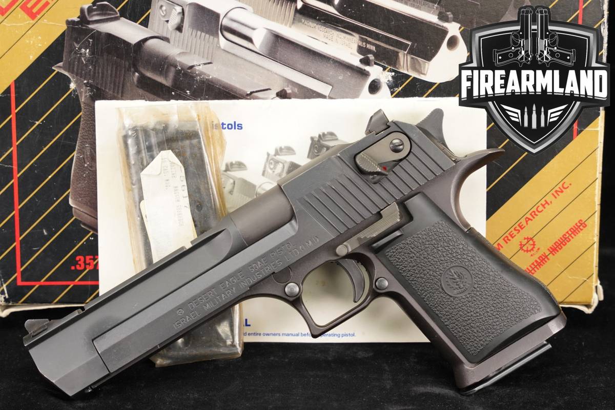 DEAGLE IMI Desert Eagle Mark VII 50 AE 6" MK 7 +2 MAGS & ORIG BOX
