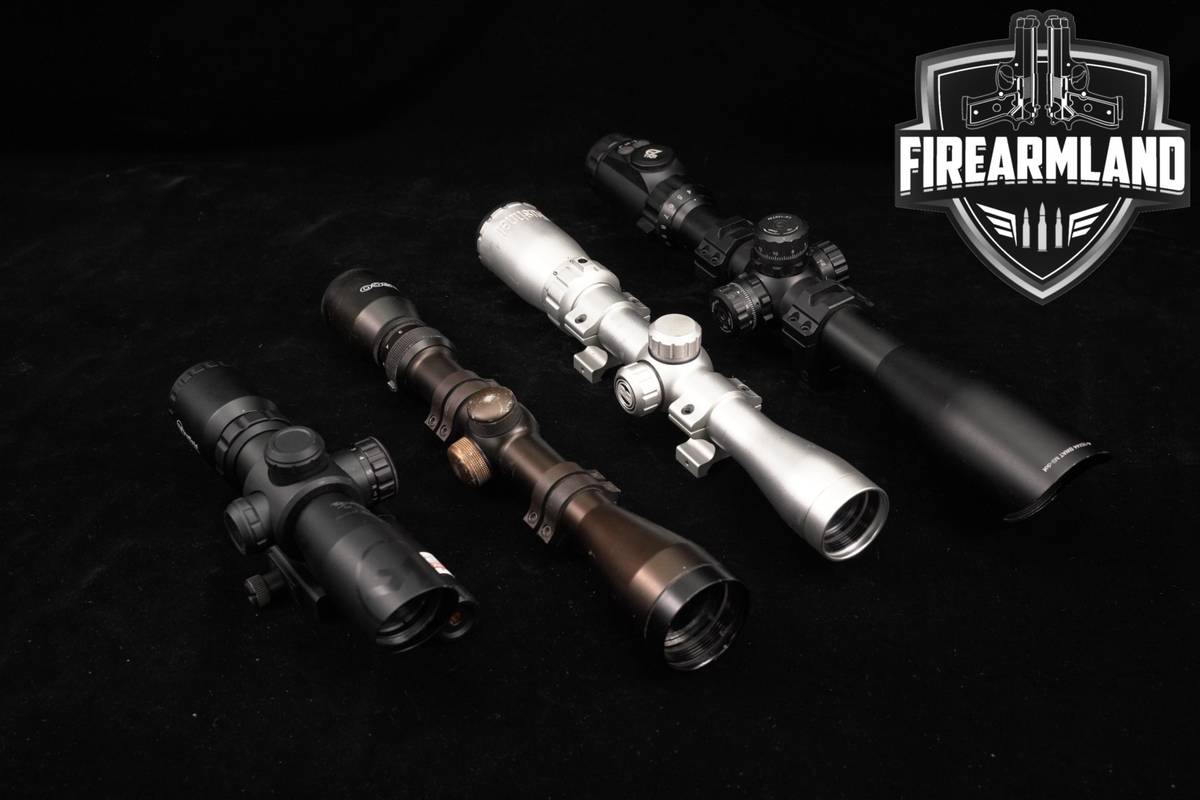 Four Scope Lot Hunting/LPVO 4 Pack Bushnell Tasco Firefield Accushot Scopes