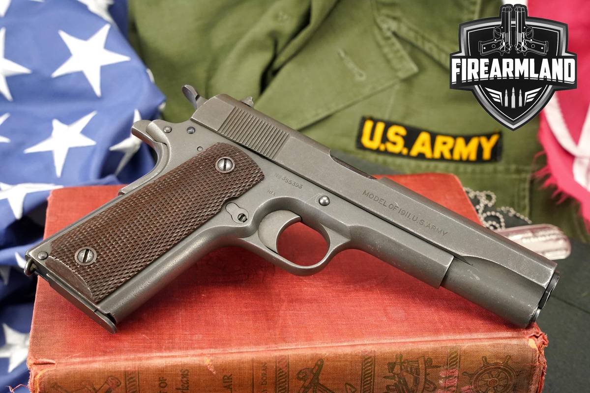 VINTAGE WWI 1918 Colt M1911 U.S Army Contract 45 ACP 1911 5" +ORIG BOX