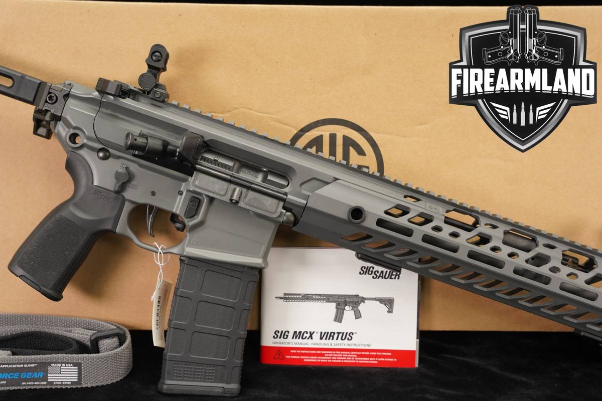 Sig Sauer MCX Virtus 5.56 NATO 11.5 Gray +4 MAGS, ORIG BOX, EXTRAS