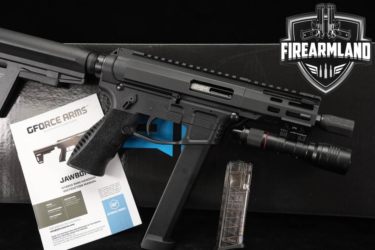 GForce Arms Jawbone 9mm AR-9 AR9 5" +2 MAGS, ORIG BOX, LIGHT