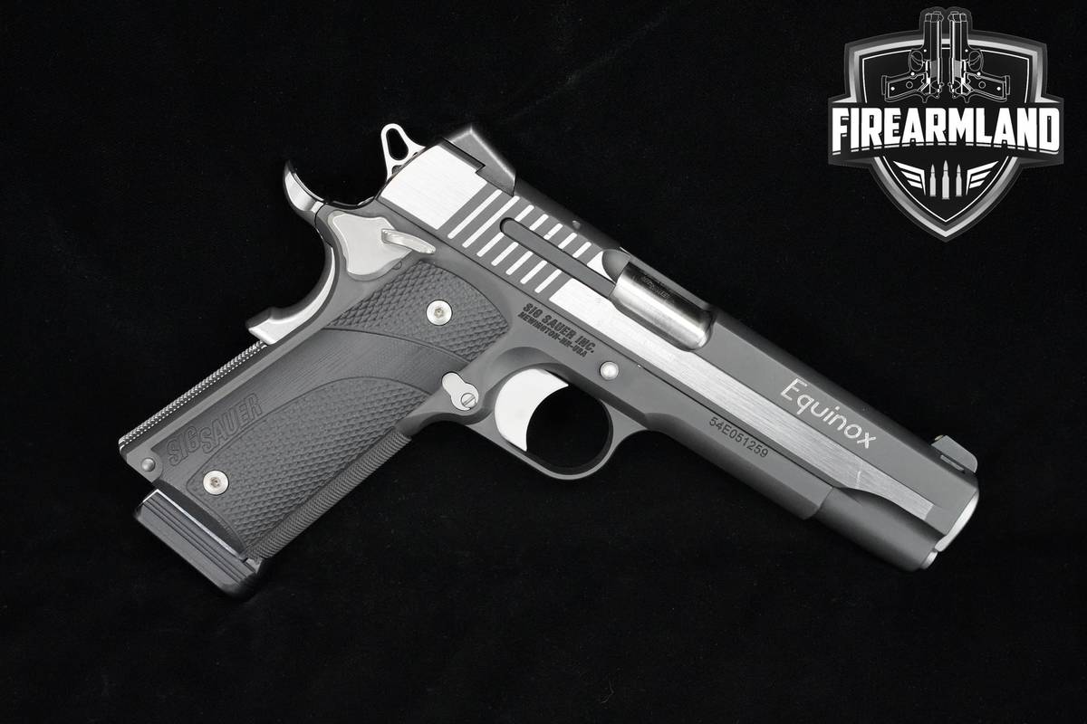 Sig Sauer 1911 Equinox Custom Works 45 ACP Sig-Sauer-1911-Equinox ORIG CASE