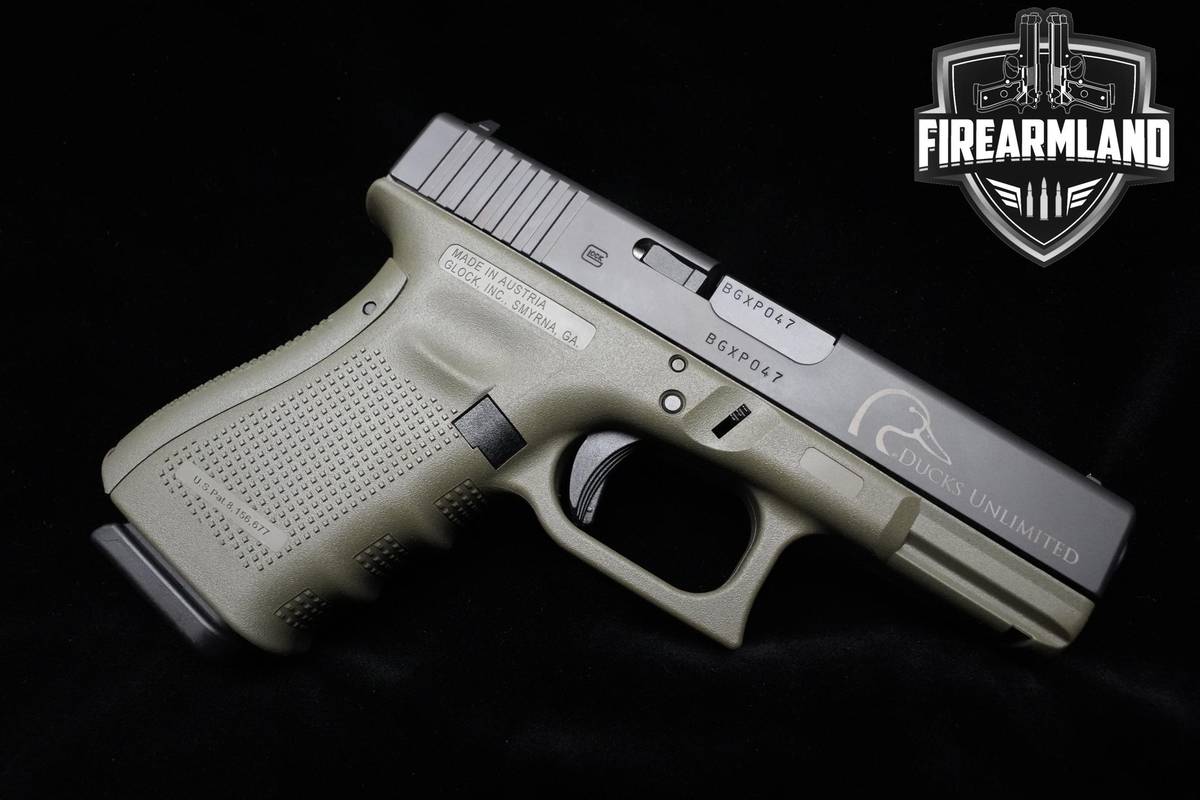 Glock 19 Gen4 Ducks Unlimited 9mm 4" Glock-19 Gen G19 +ORIG CASE & BAYONET
