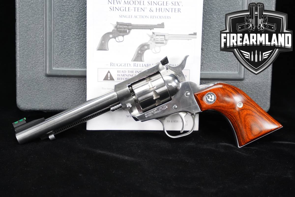 Ruger Single-Ten 22LR 5.5" Stainless 10-Shot Target Revolver +ORIG CASE
