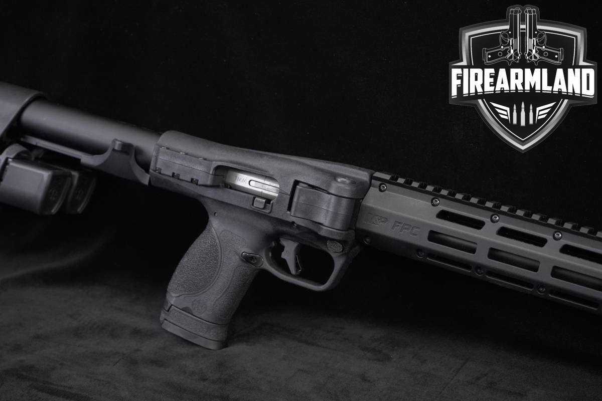 Smith & Wesson M&P FPC S&W 9mm 16.25" RIGHT FOLDING +3 MAGS & CASE