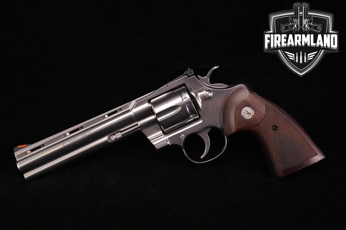 Colt Python 357 Magnum 6" Stainless Vent Rib +CASE