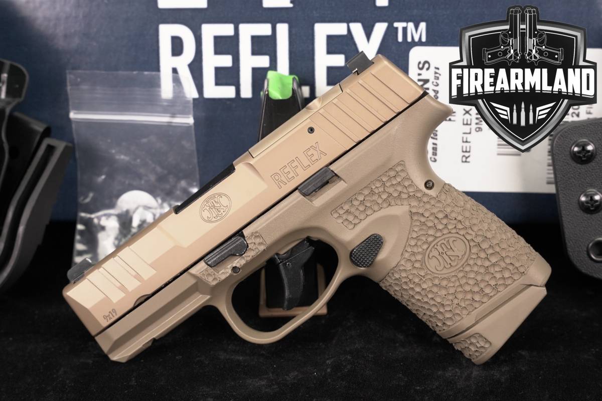 FN Reflex MRD 9mm 3.3 FDE +2 MAGS, ORIG BOX & HOLSTER