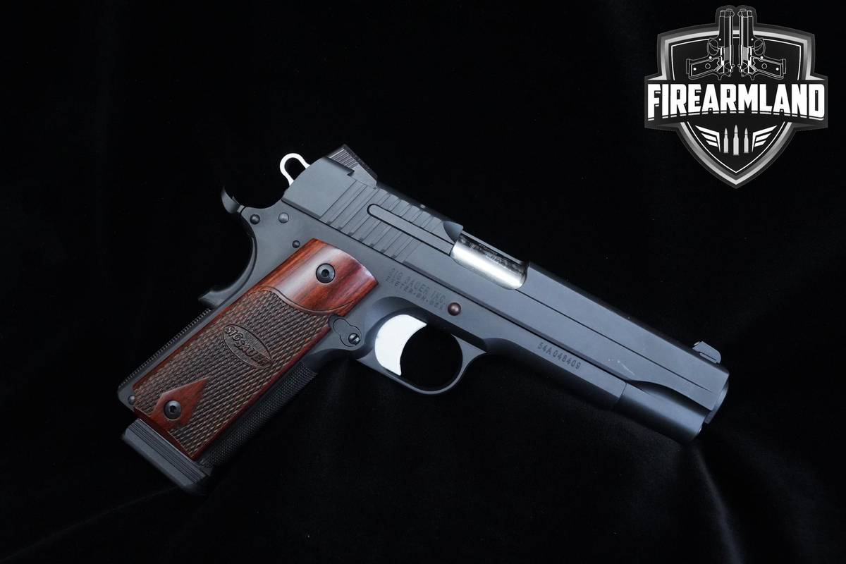 Sig Sauer 1911 Full Size 45 ACP 5" Nitron 1911 2 MAGS & ORIG CASE