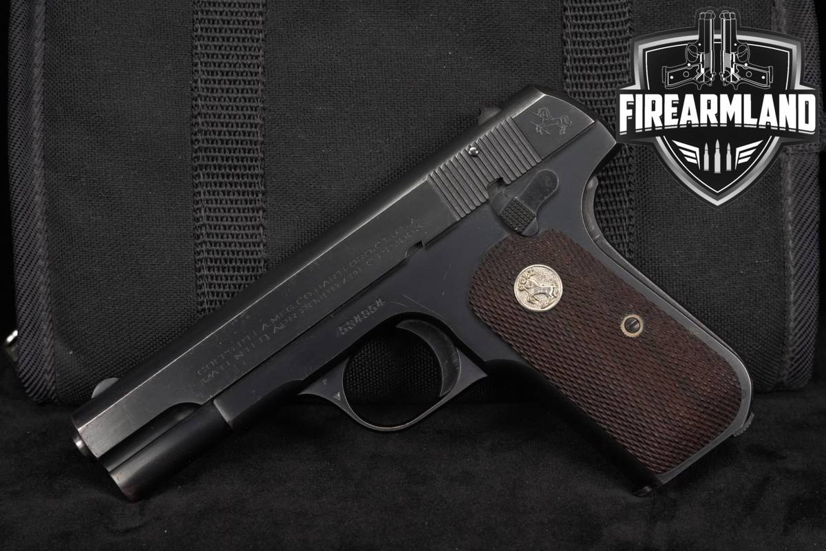 1938 Colt Model 1903 Pocket Hammerless Type IV 32 ACP 3.75" SAO Blued M1903
