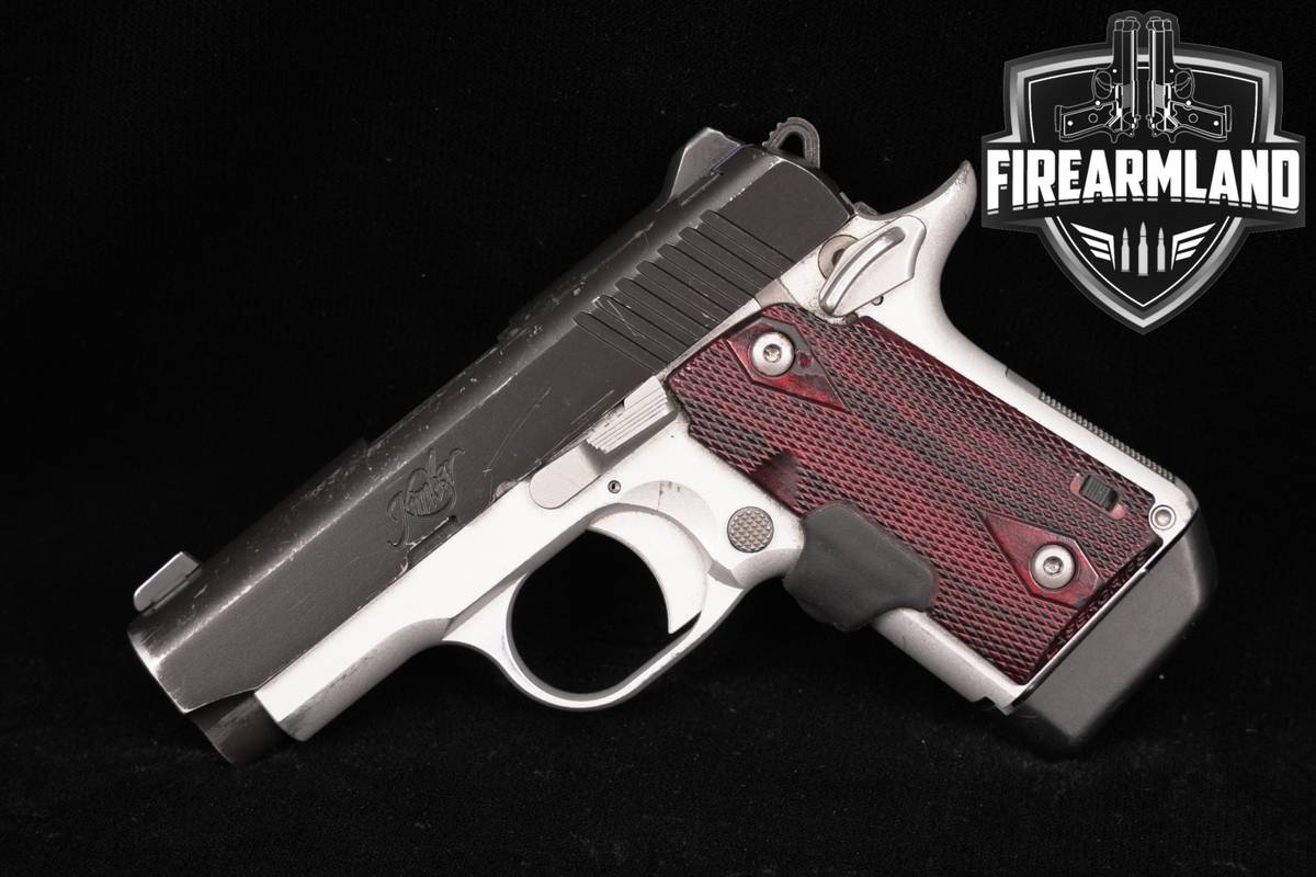 Kimber Micro 9 Crimson 9mm 3.15" Two-Tone Black & Silver CT LASERGRIPS