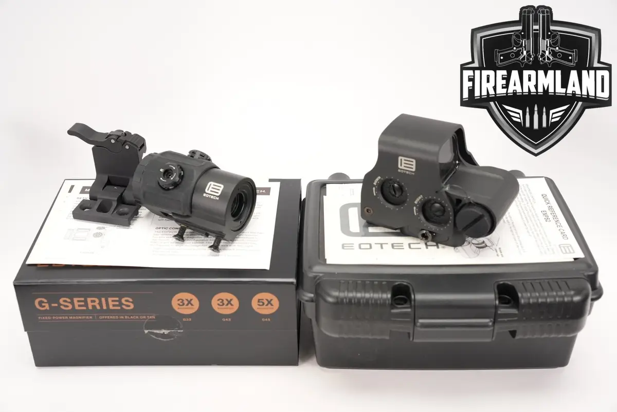 EOTECH EXPS2 & G43 3X Magnifier Holographic 1-Dot Speed Ring Sight +CASE
