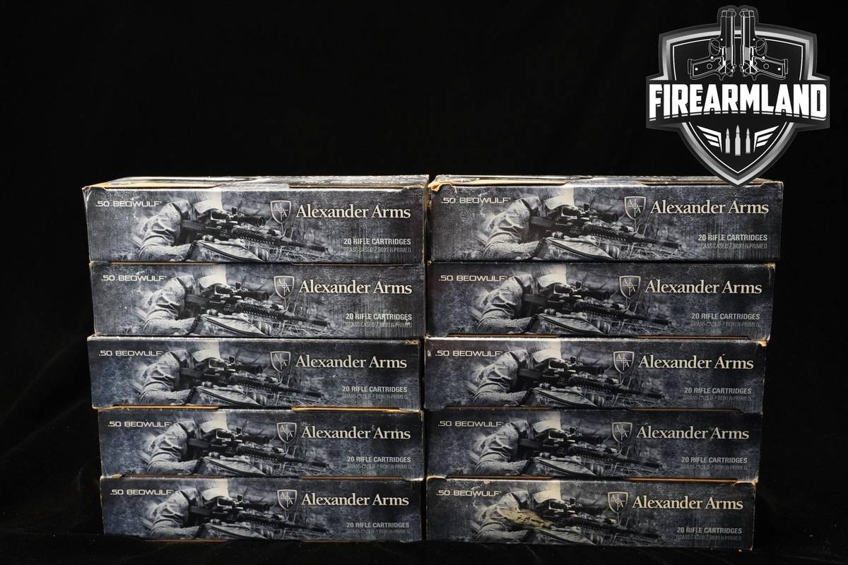 50 Beowulf Ammo 50-Beowulf Ammo 499 ROUNDS