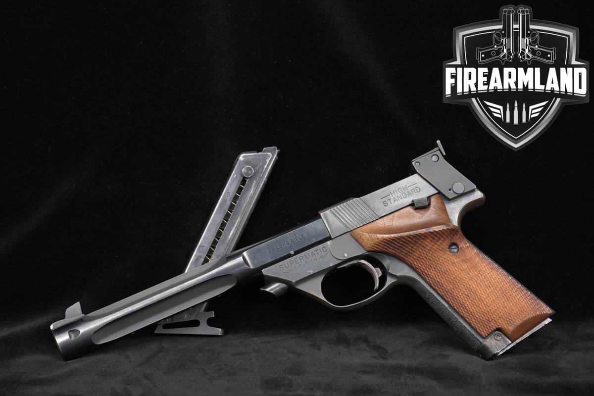 High Standard Model 107 Military Supermatic 22LR 7.25" Blued +2 MAGS