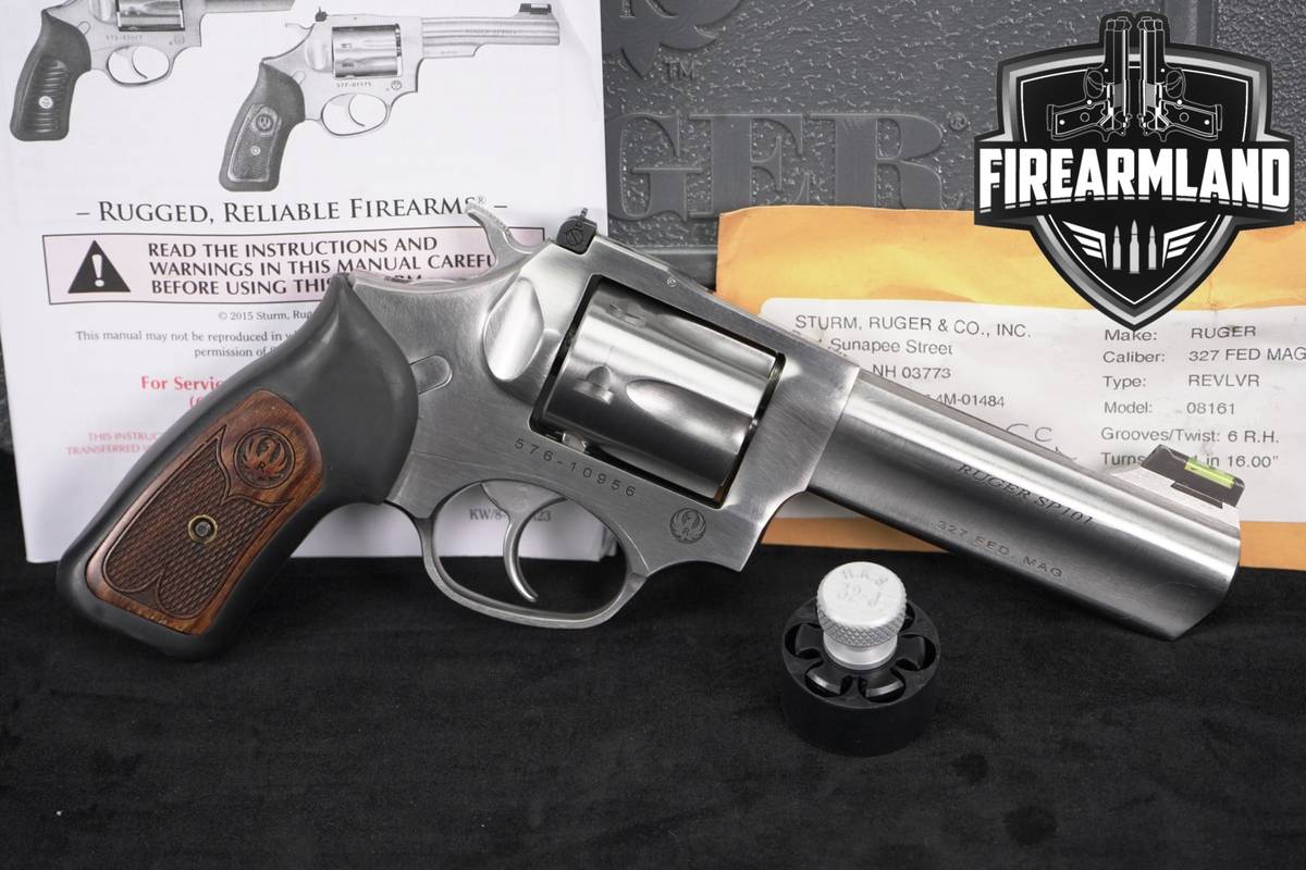 Ruger SP101 327 Federal Magnum 4.2" Brushed Stainless SP 101 +ORIG CASE
