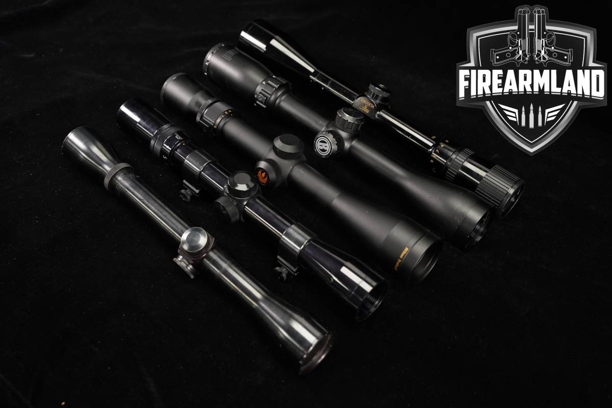 Five Scope Lot Hunting 5 Pack Bushnell Weaver Nikon Bausch & Lomb Scopes