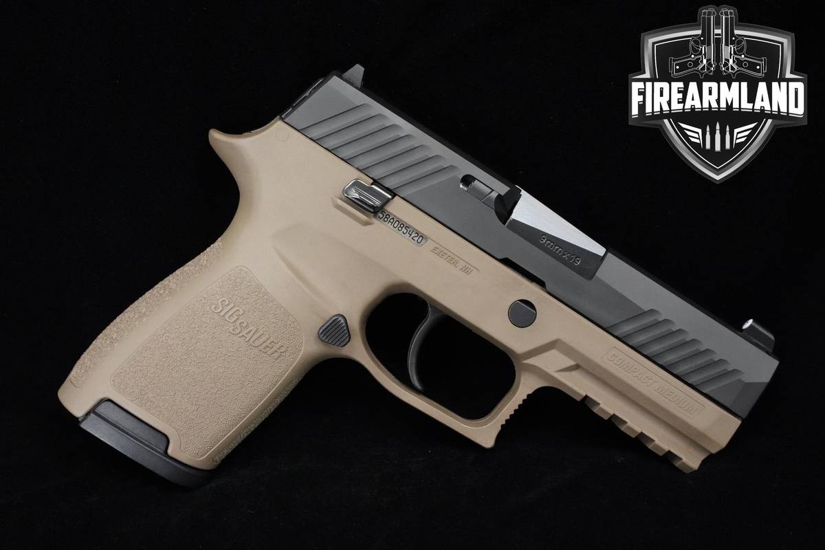 Sig Sauer P320 Compact Medium 9mm 3.9" Nitron Sig-Sauer P320-C  +ORIG CASE