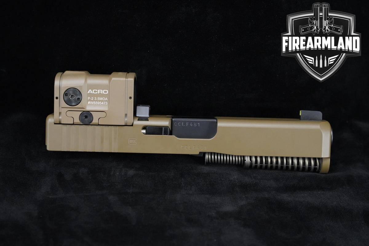 Glock 19X Crossover SLIDE Aimpoint Acro P2 FDE Glock-19X G19-X Acro-P-2