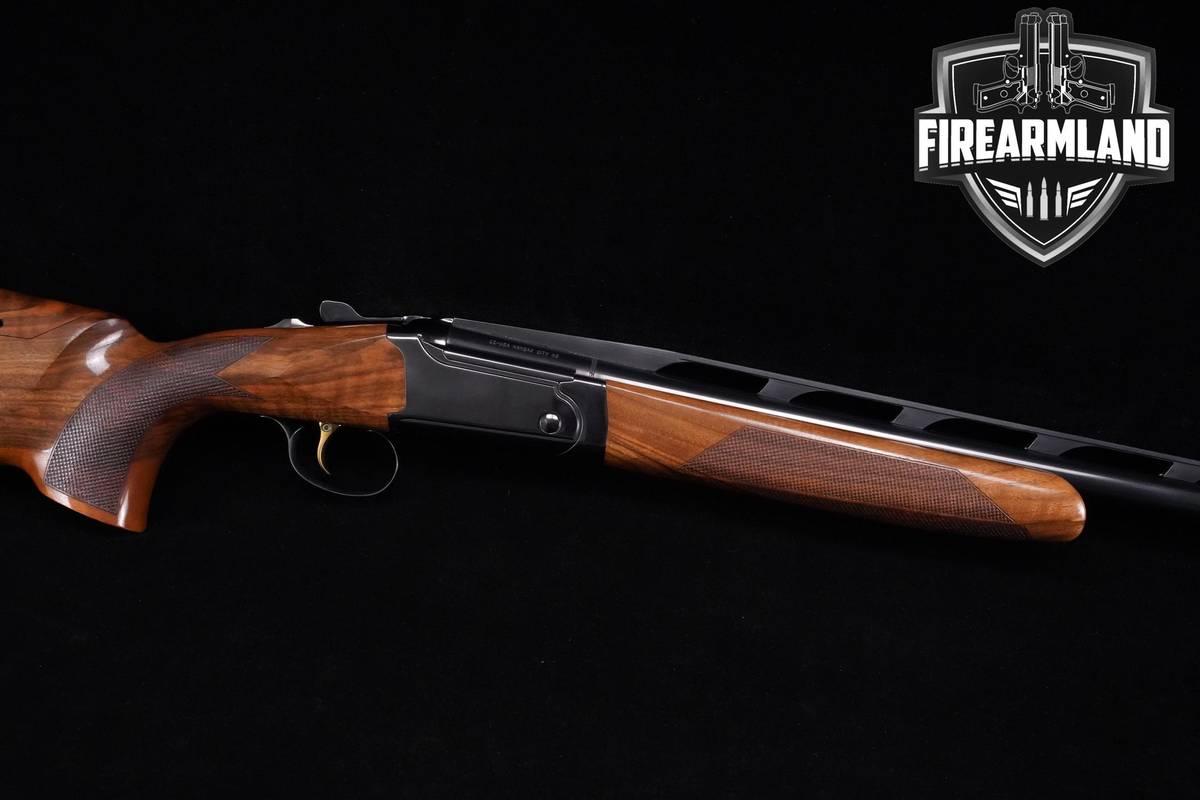 CZ All-American Trap Single 12-Gauge 34" Blued PORTED +ORIG CASE