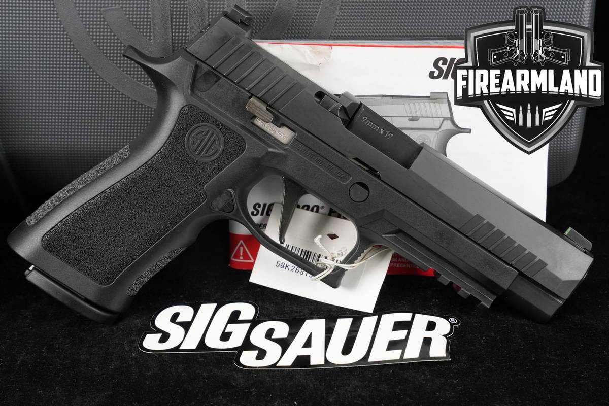 Sig Sauer P320 XFULL X-Series Optics-Ready 9mm 4.7 P 320 +3 MAGS, ORIG CASE