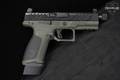 Beretta APX A1 Full Size Tactical 9mm Luger Two-Tone Aqua Tech Shield in Very Good Condition Image 4