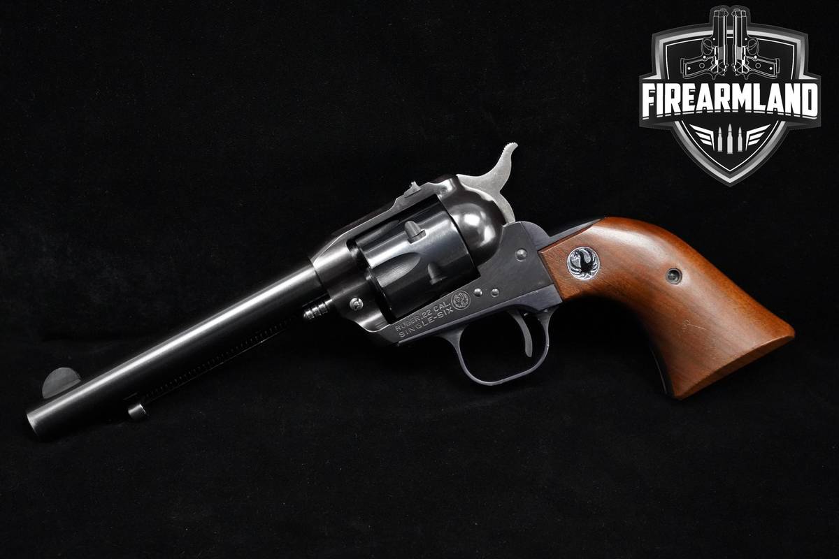 1965 Ruger Single-Six 3-Screw Flat-Top 22 Magnum-LR 5.5" Ruger Single-Six