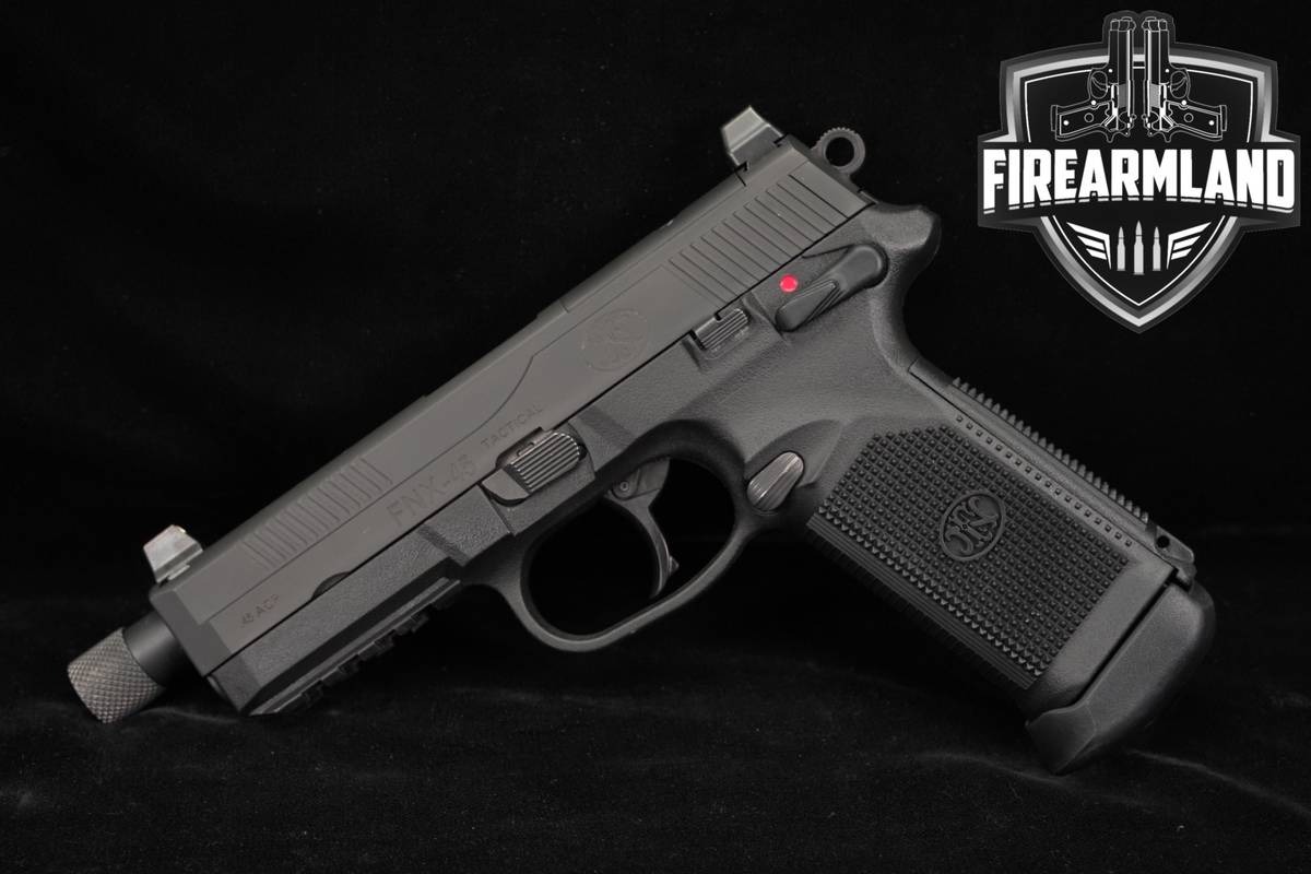 FN FNX-45 Tactical 45ACP 5" FNX45 Defense Pistol +3 MAGS & ORIG CASE