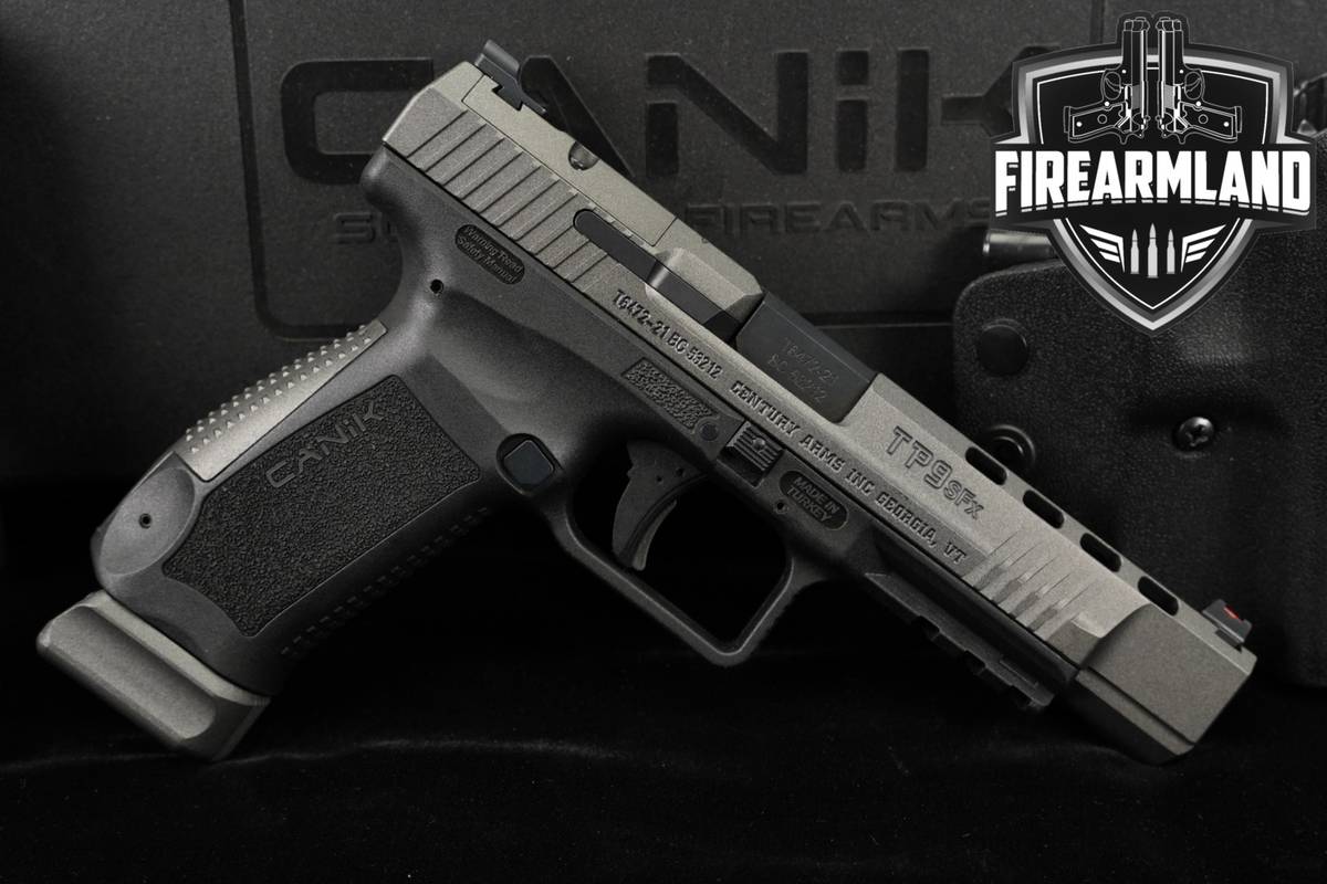 Canik TP9SFx 9mm 5" Tungsten Gray TP9 SFx COMP +2 MAGS, ORIG CASE & HOLSTER