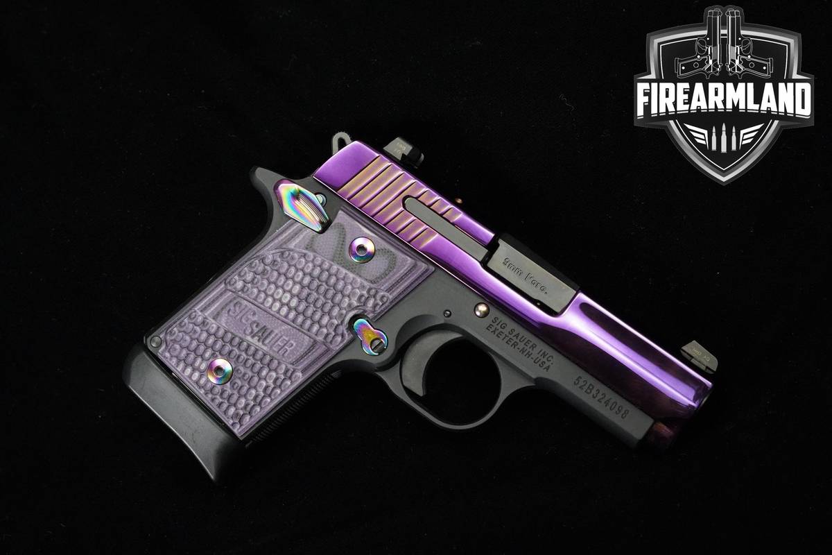 Sig Sauer P938 PSP Purple 9mm Purple Sig-Sauer P938 P-938 2MAGS & ORIG CASE