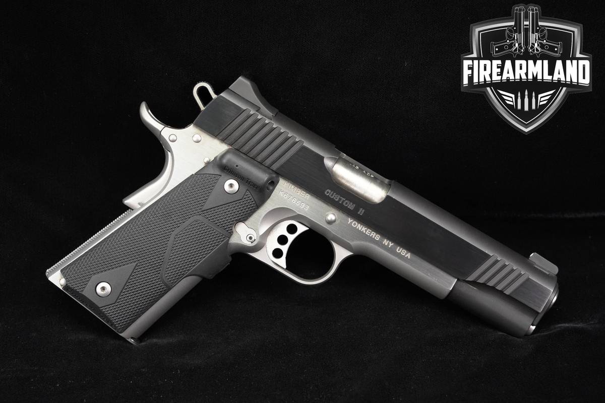 Kimber Custom II Two-Tone 45 ACP 1911 5" Crimson Trace Lasergrips +2 MAGS