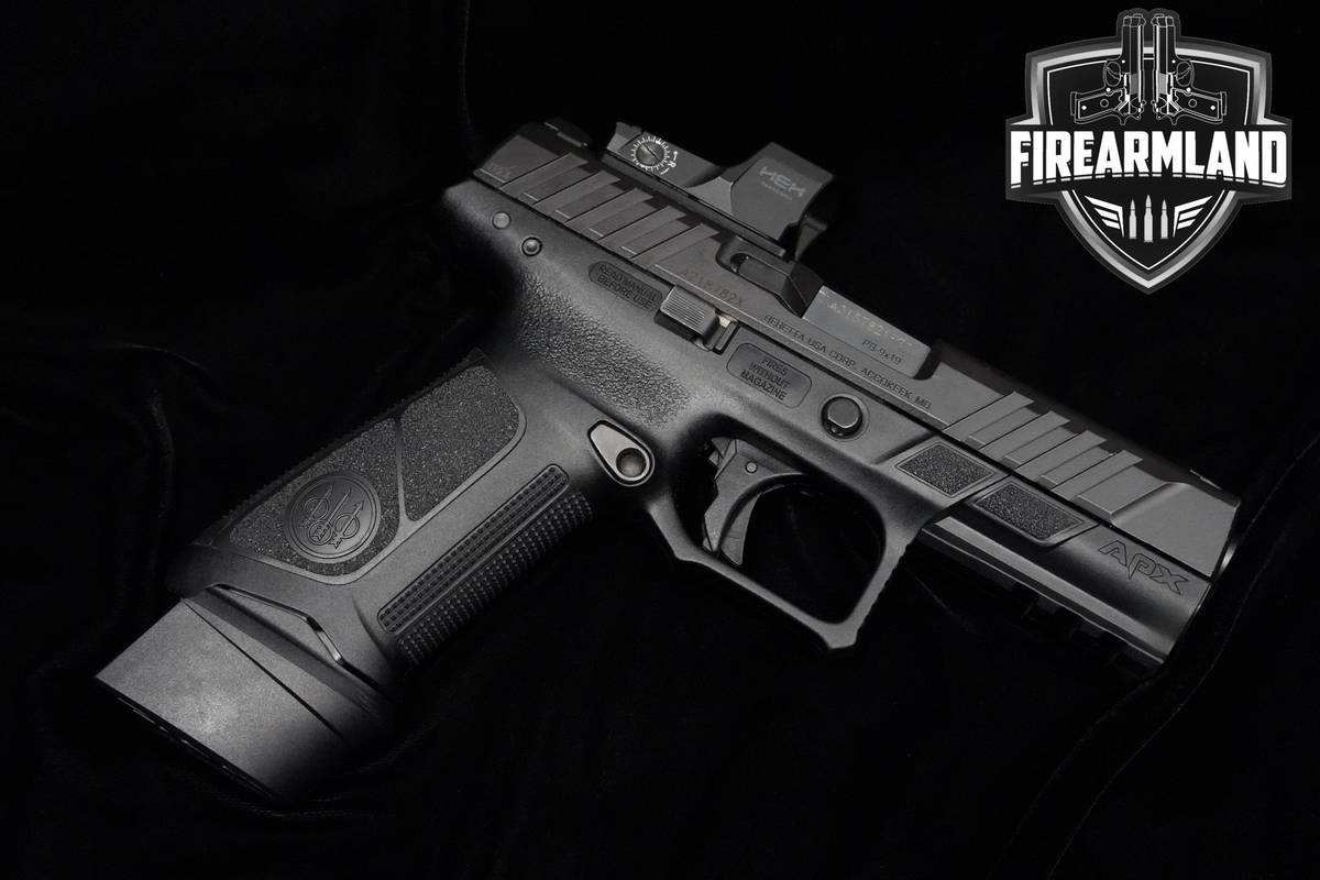 Beretta APX A1 FS 9mm 4.25" Black Beretta-APX 3MAGS & HEX DRAGONFLY