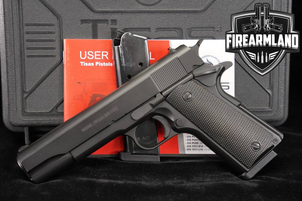 Tisas Model 1911A1 Service 45 ACP S 1911-A1 5" +2 MAGS, ORIG CASE